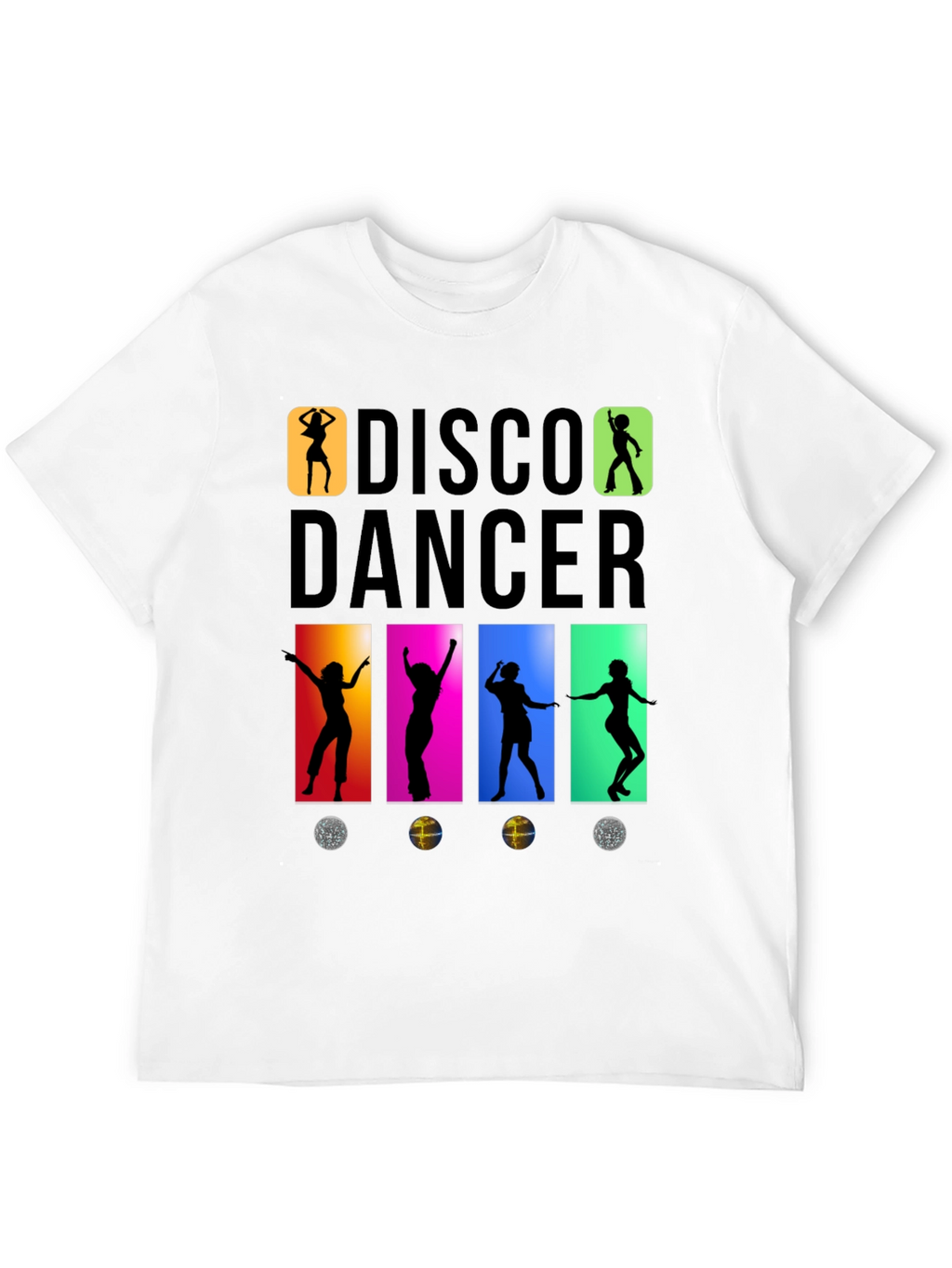 Retro Disco Dancer Graphic T-Shirt