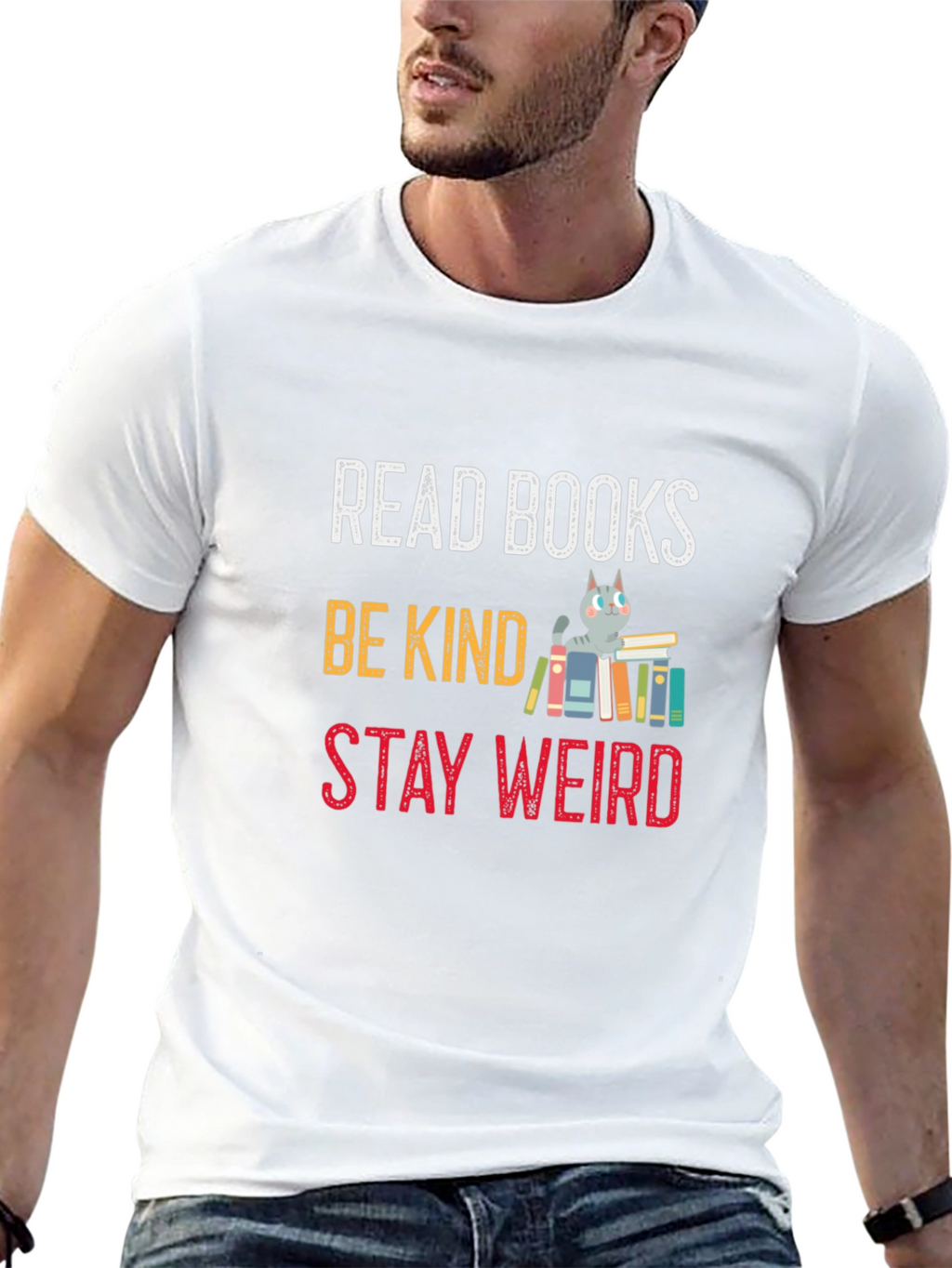 Read Books Be Kind Stay Weird T-Shirt
