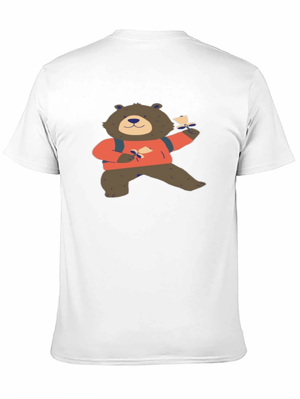 Bear with Letter Graphic T-Shirt