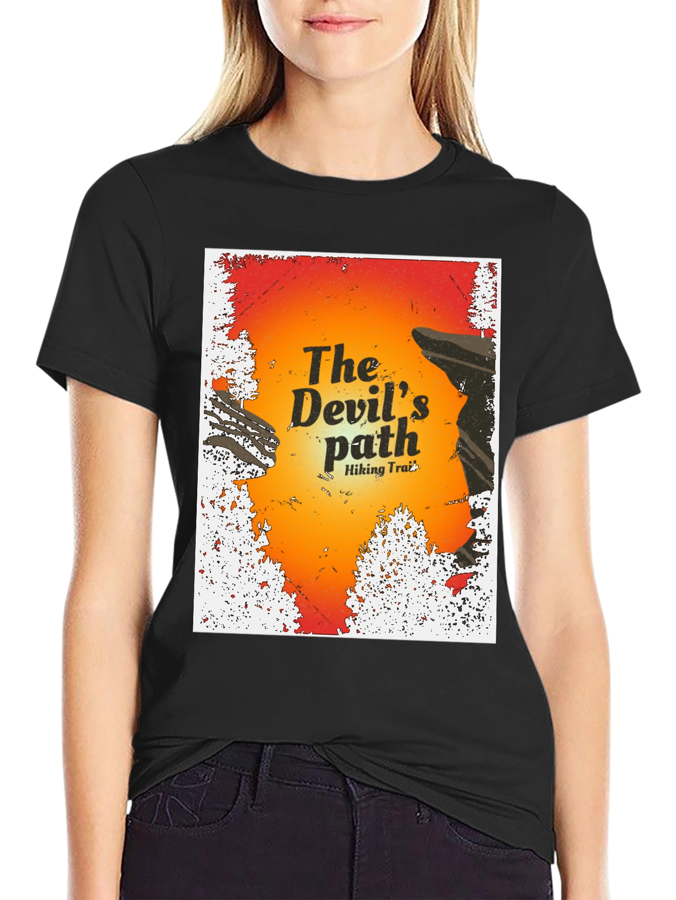 Devils Path Hiking Trail Graphic T-Shirt
