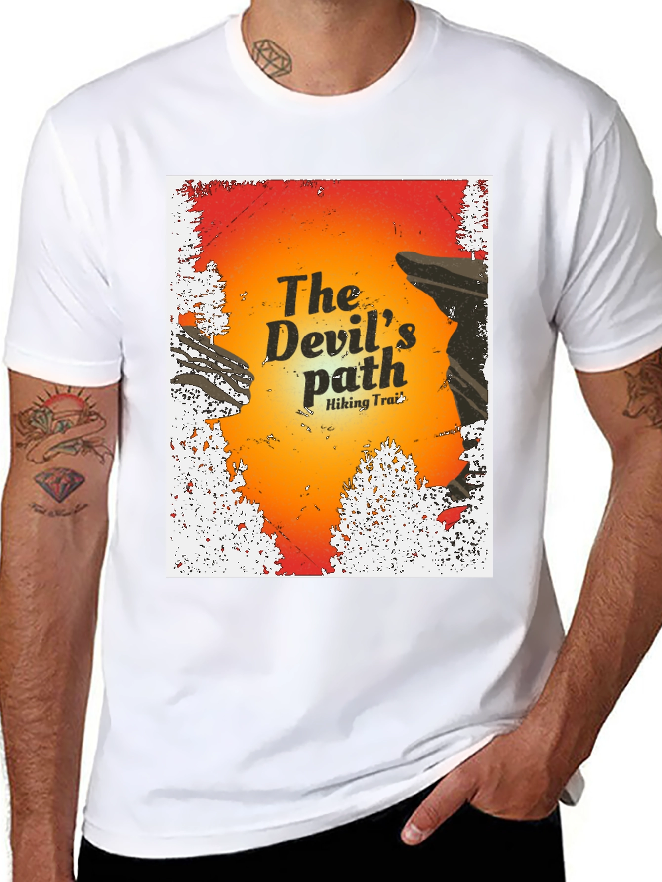 Devils Path Hiking Trail Graphic T-Shirt