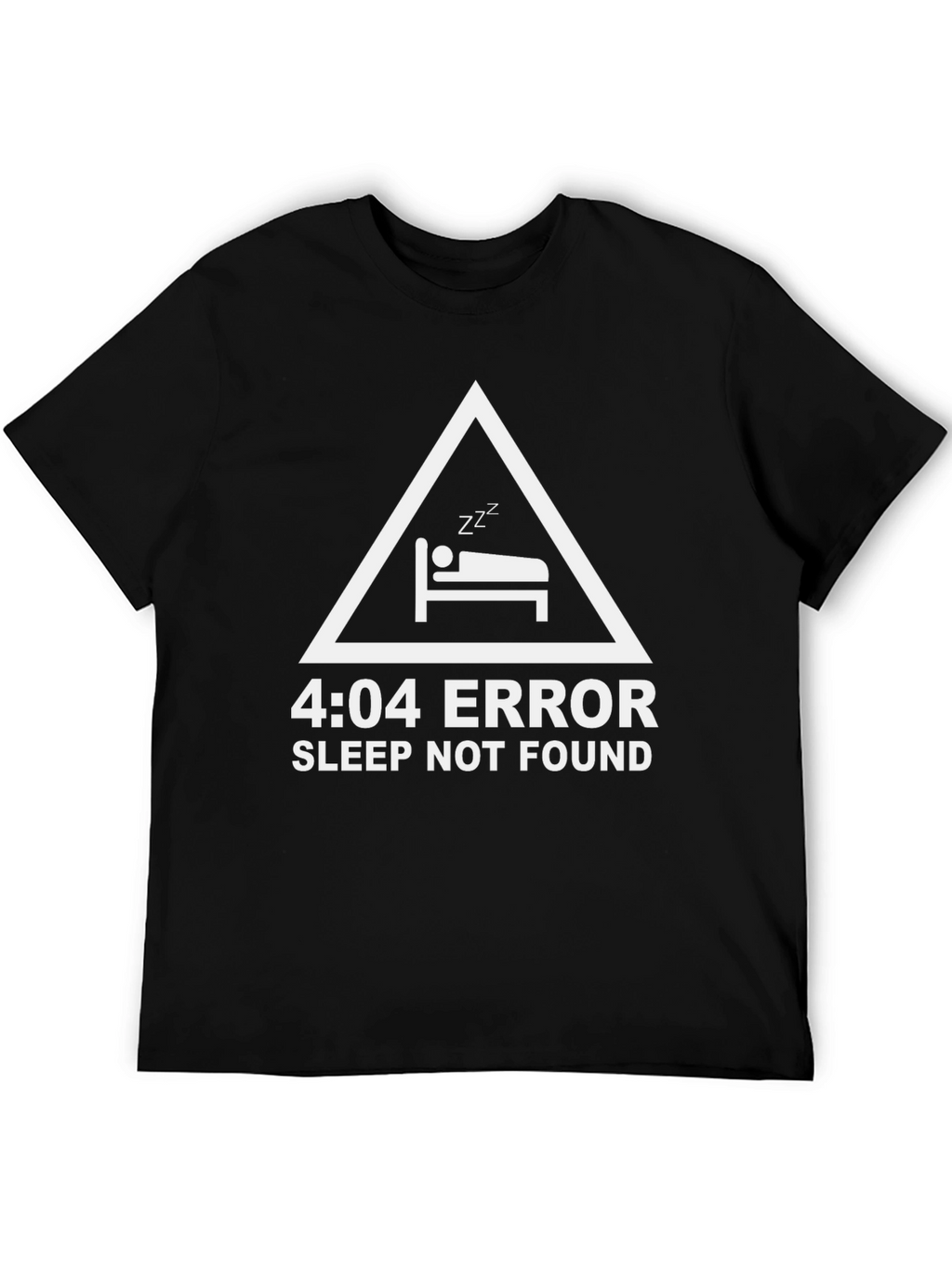 4:04 Error Sleep Not Found Black T-Shirt
