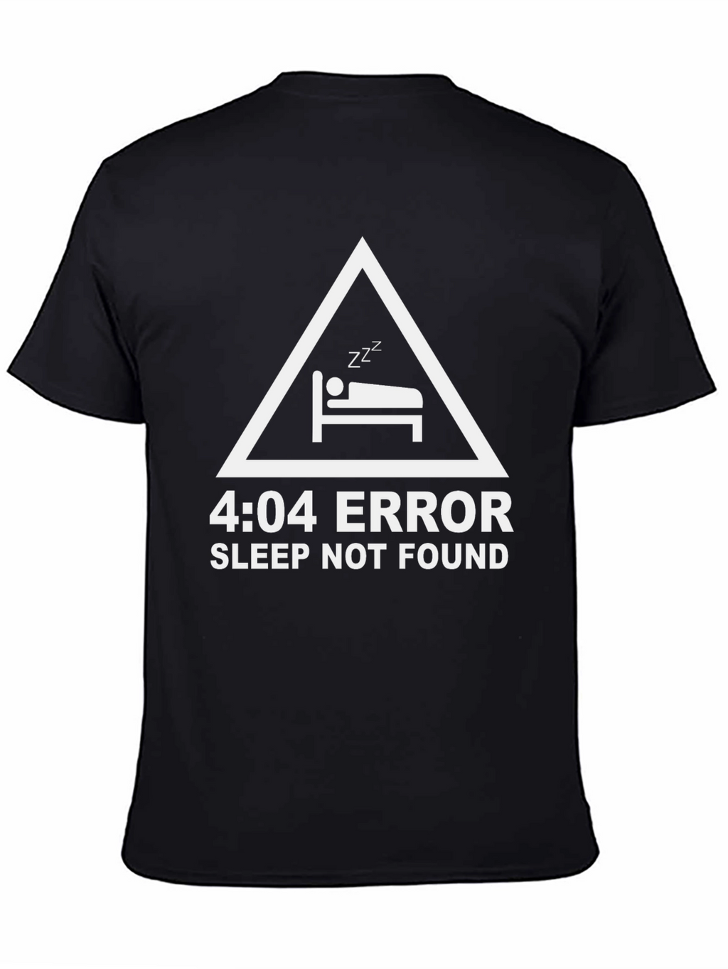 4:04 Error Sleep Not Found Black T-Shirt