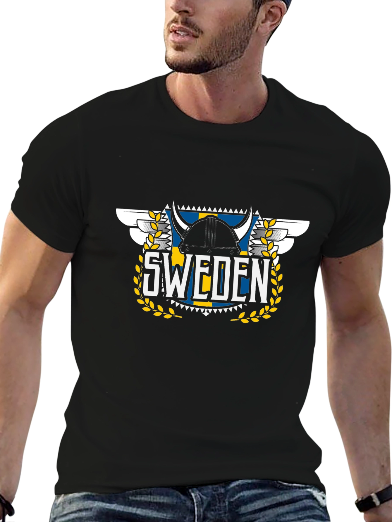 Sweden Viking T-Shirt - Black