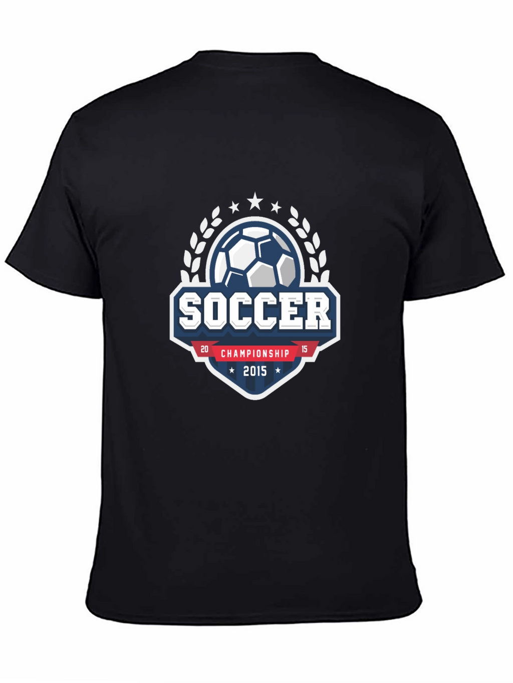 Soccer Championship 2015 Black T-Shirt
