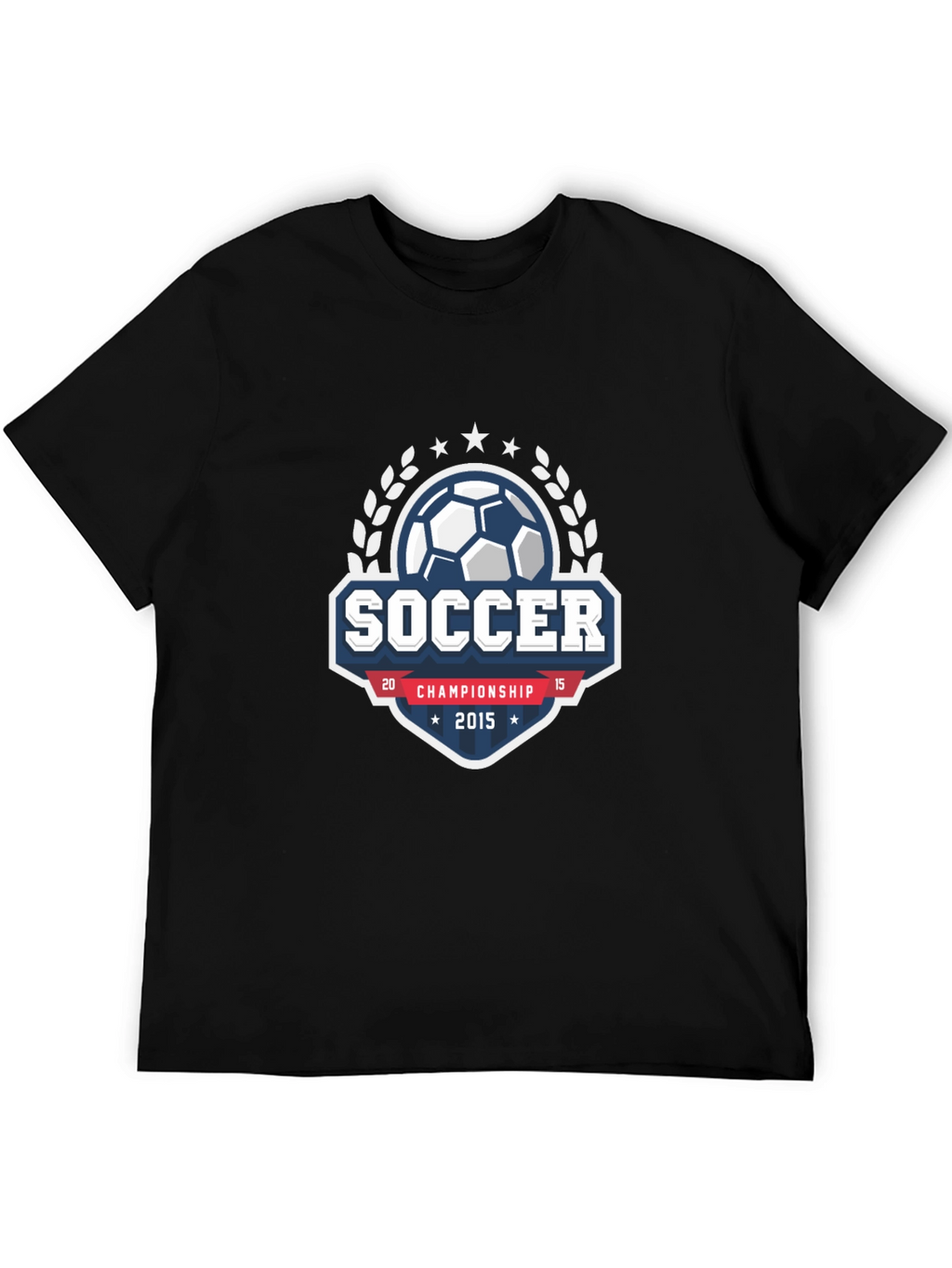 Soccer Championship 2015 Black T-Shirt