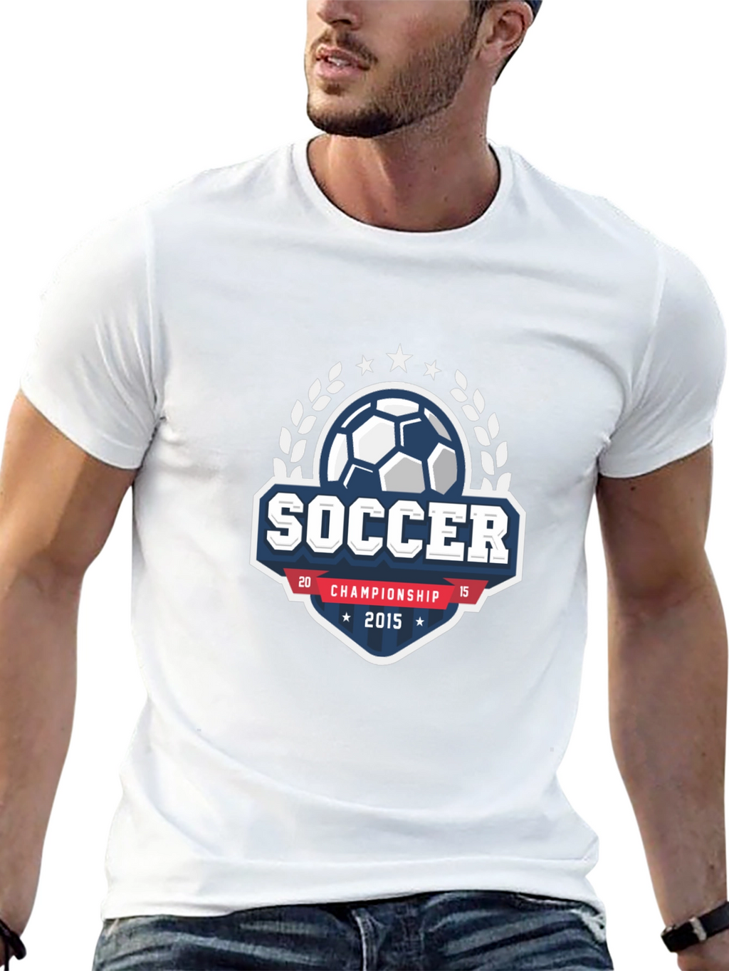 Soccer Championship 2015 Black T-Shirt