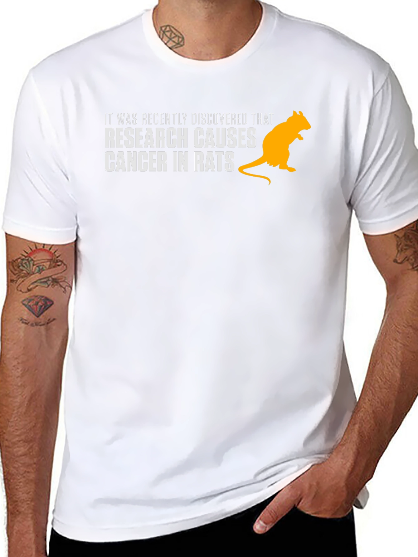 Research Causes Cancer in Rats Funny T-Shirt