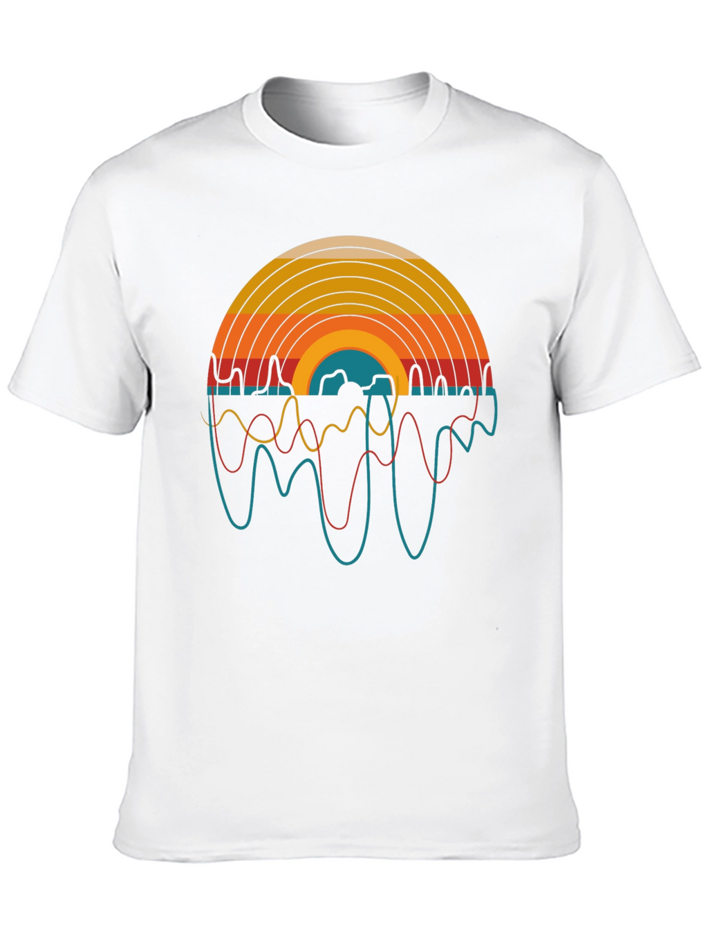 Retro Record Player Graphic T-Shirt