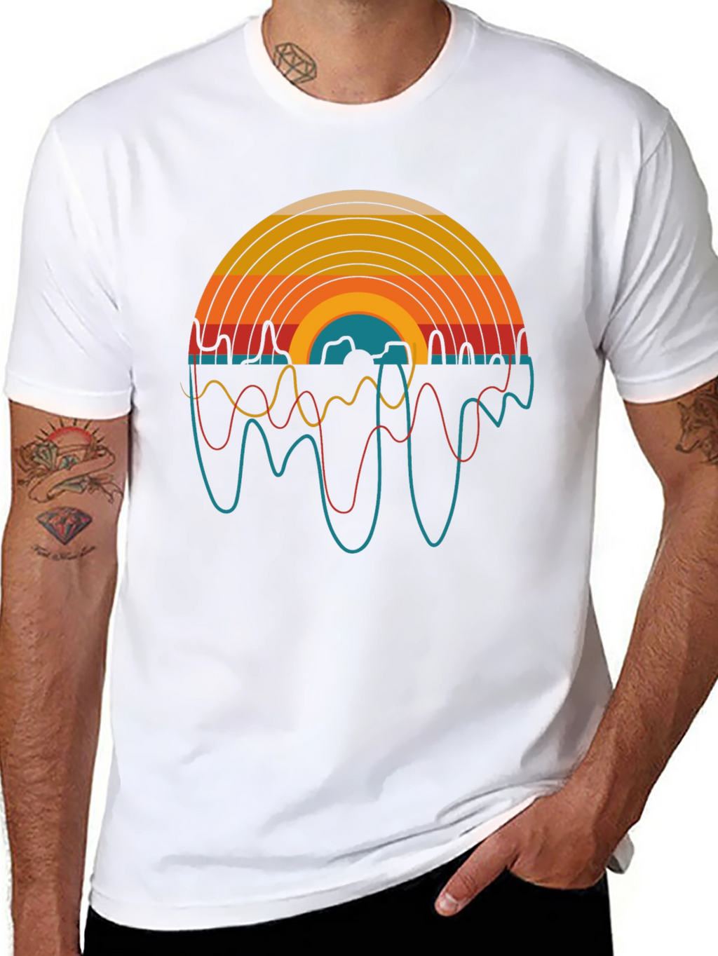 Retro Record Player Graphic T-Shirt
