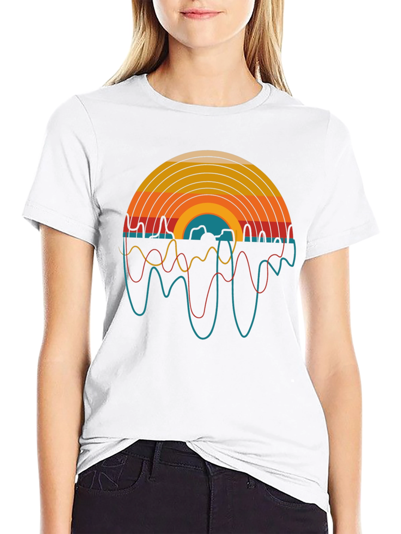 Retro Record Player Graphic T-Shirt