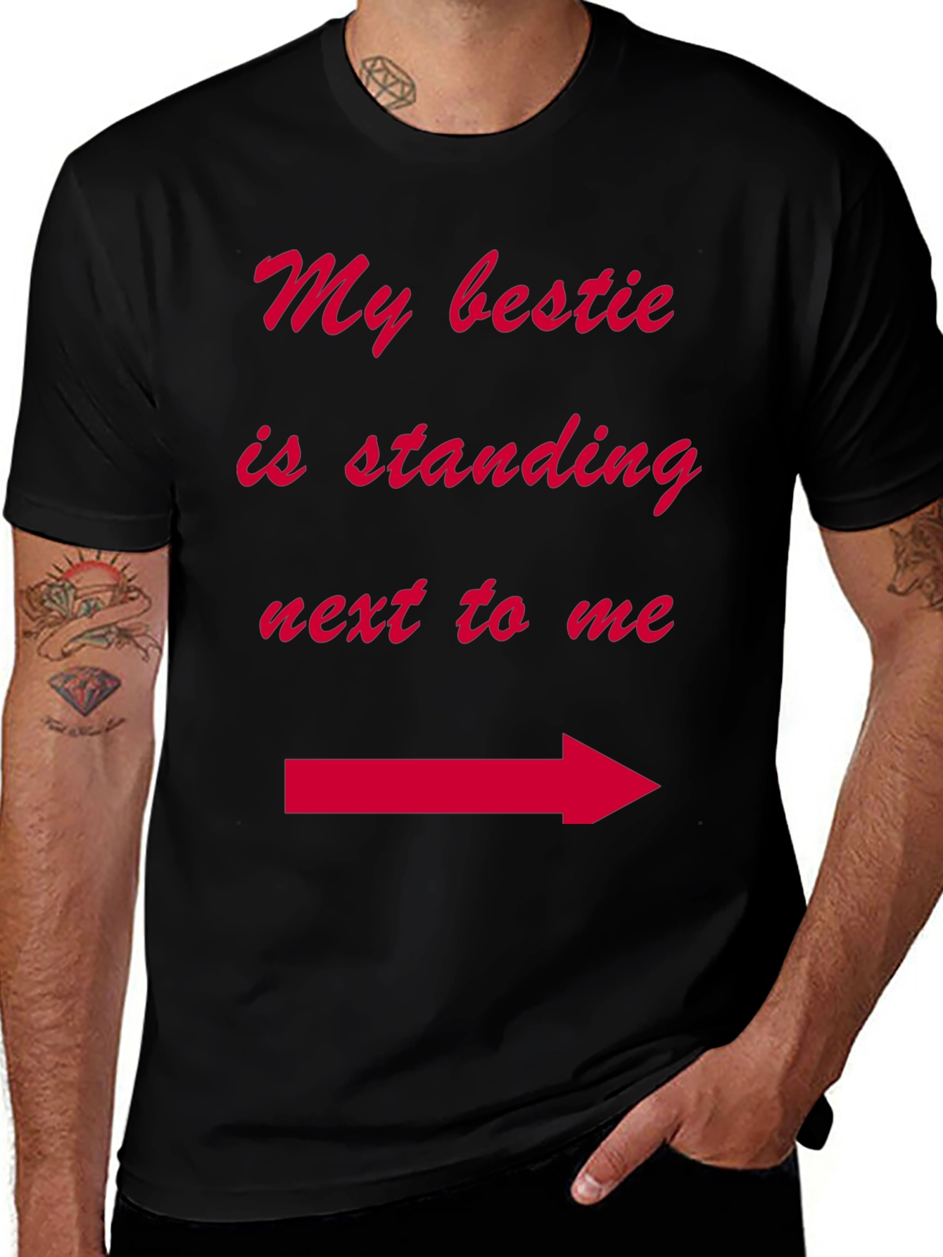My Bestie T-Shirt Arrow Pointing Best Friend