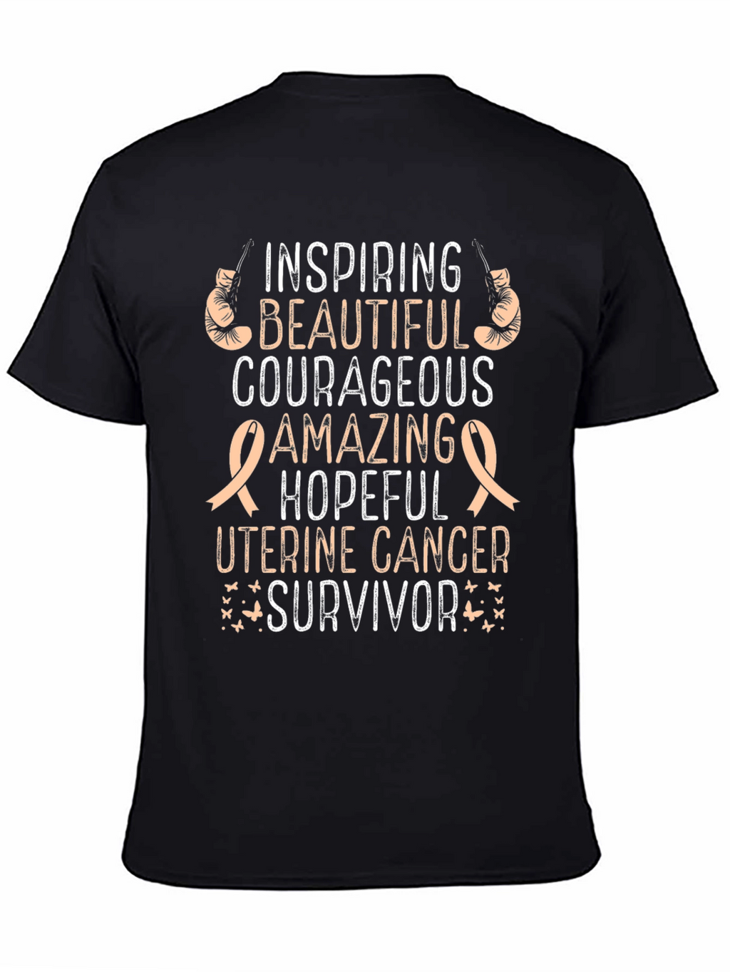 Uterine Cancer Survivor T-Shirt - Inspiring Beautiful