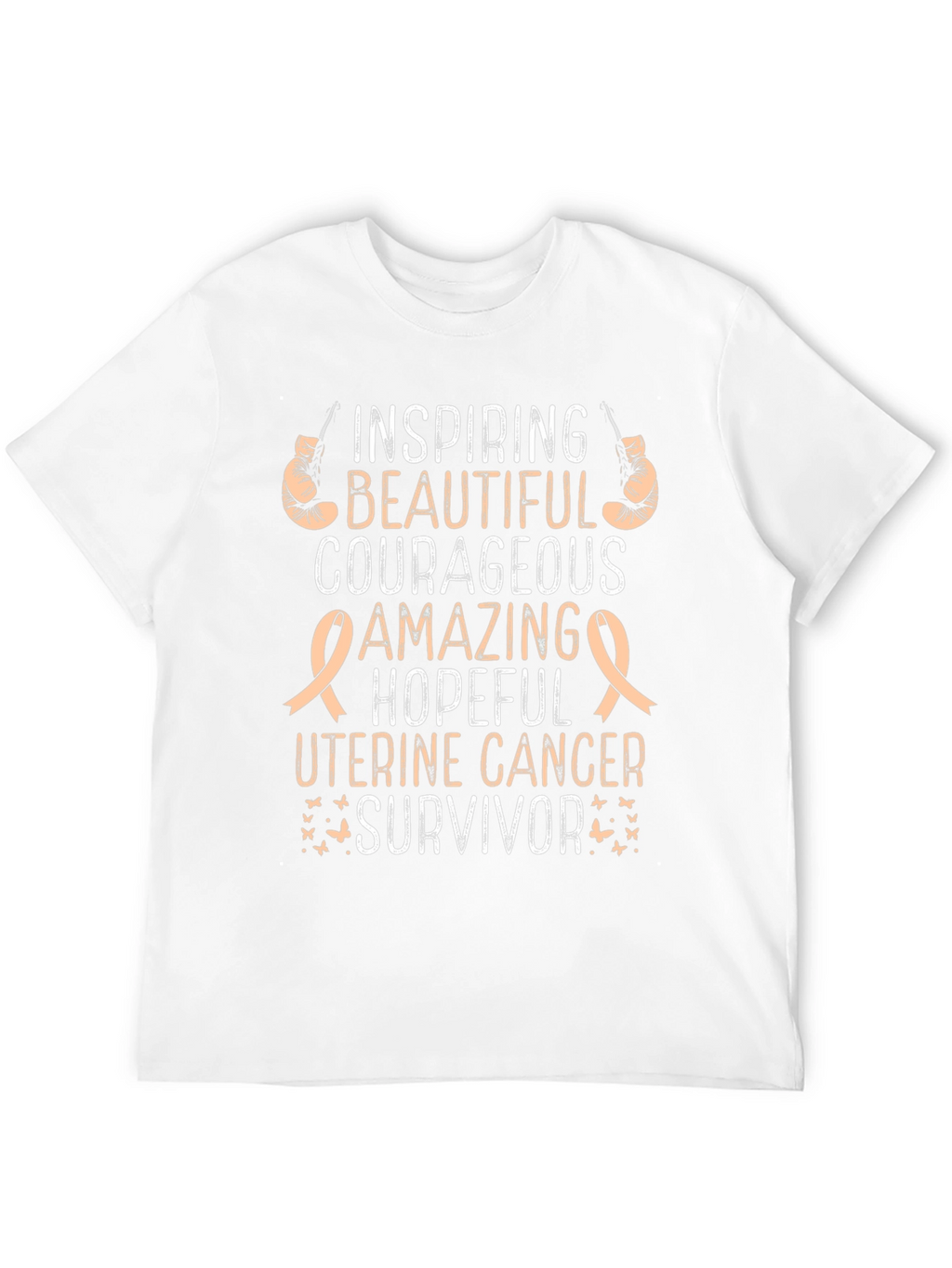 Uterine Cancer Survivor T-Shirt - Inspiring Beautiful