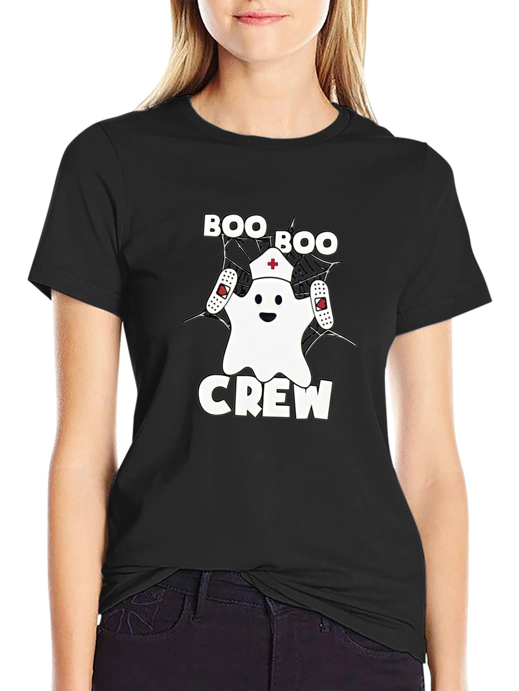 Boo Boo Crew Ghost Nurse Halloween T-Shirt