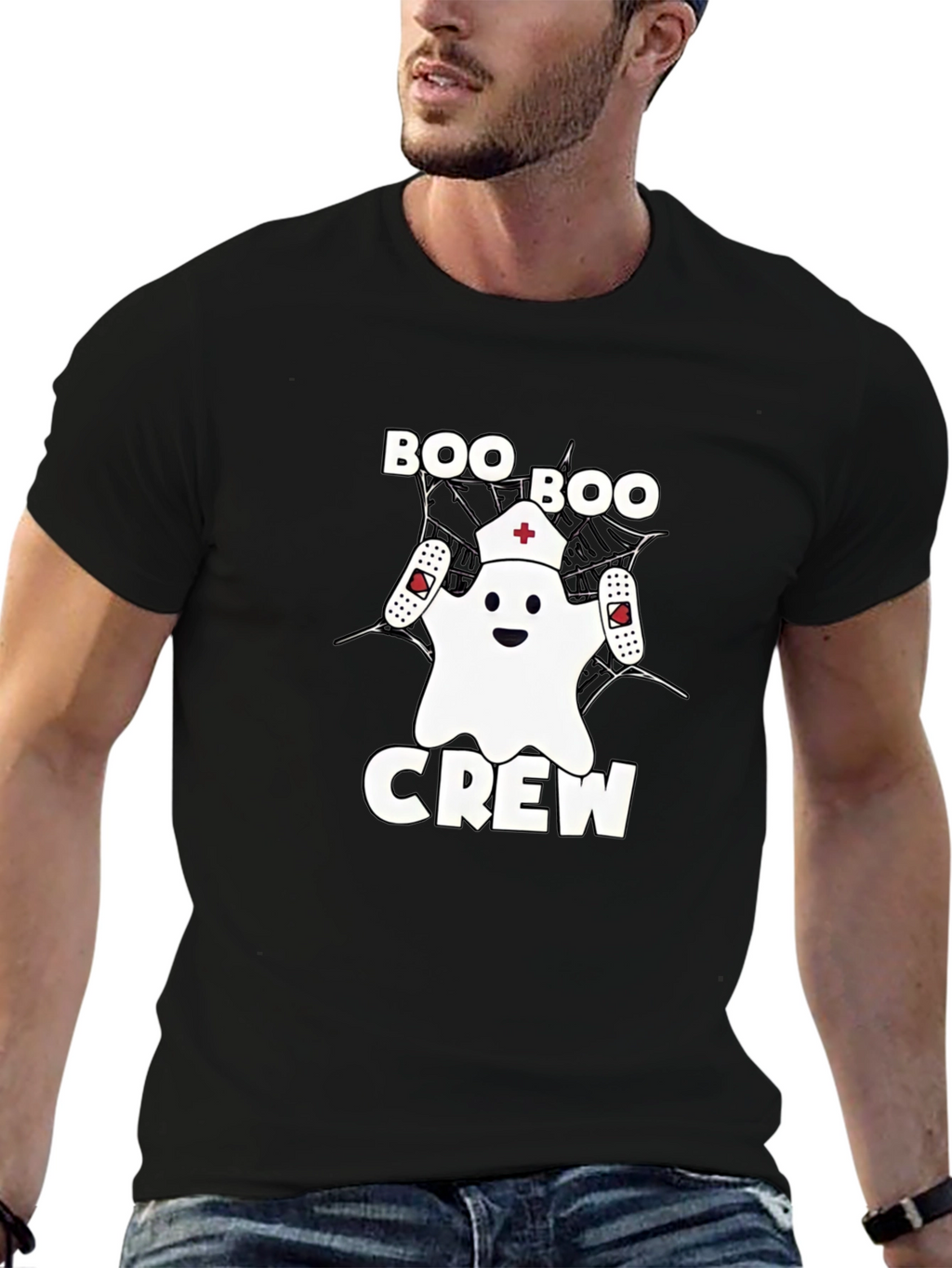 Boo Boo Crew Ghost Nurse Halloween T-Shirt