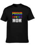 Proud Mom LGBTQ Pride Rainbow Heart T-Shirt