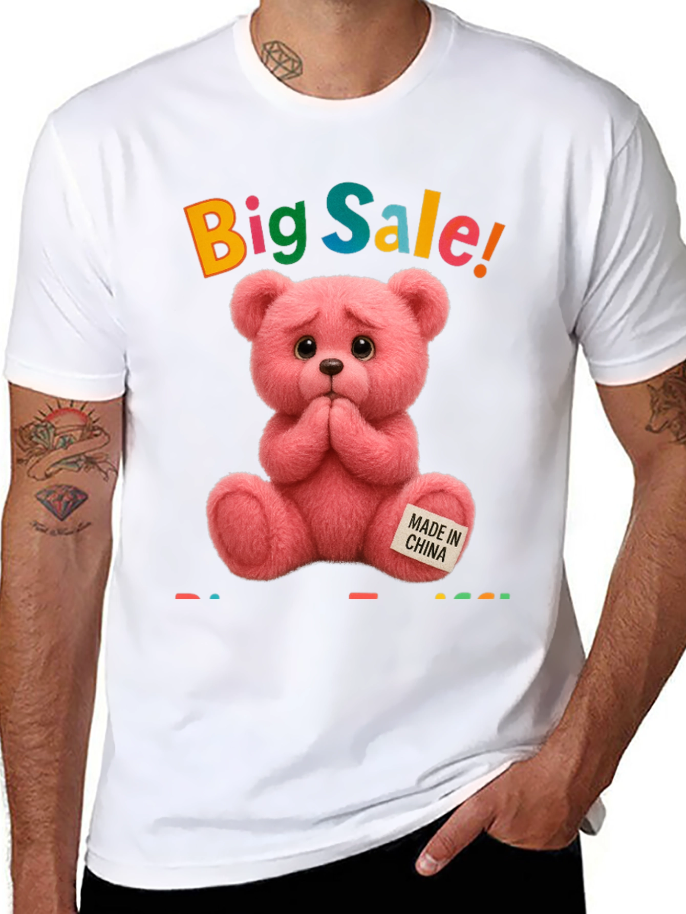 Big Sale Pink Teddy Bear T-Shirt