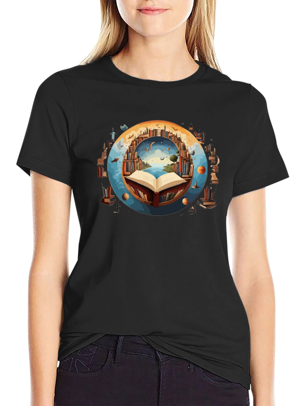 Book Lover T-Shirt - Literary Worlds