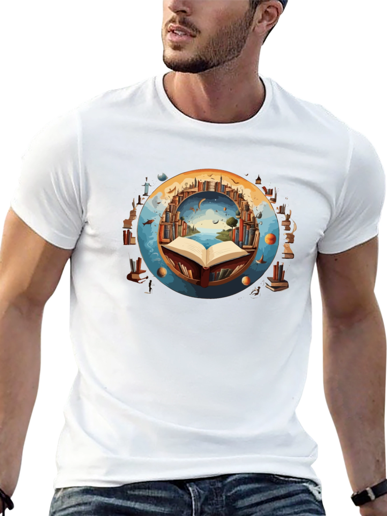 Book Lover T-Shirt - Literary Worlds