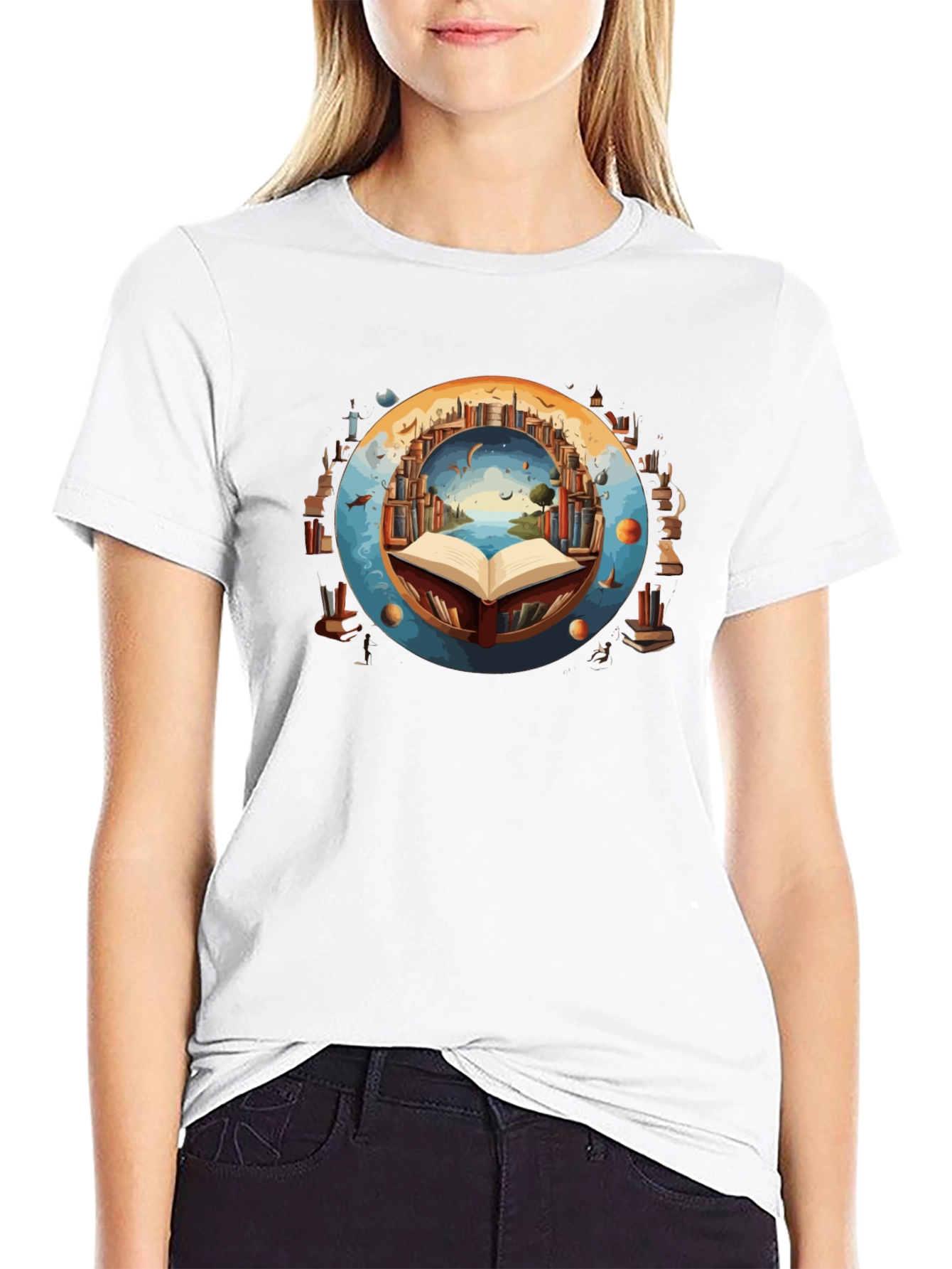 Book Lover T-Shirt - Literary Worlds