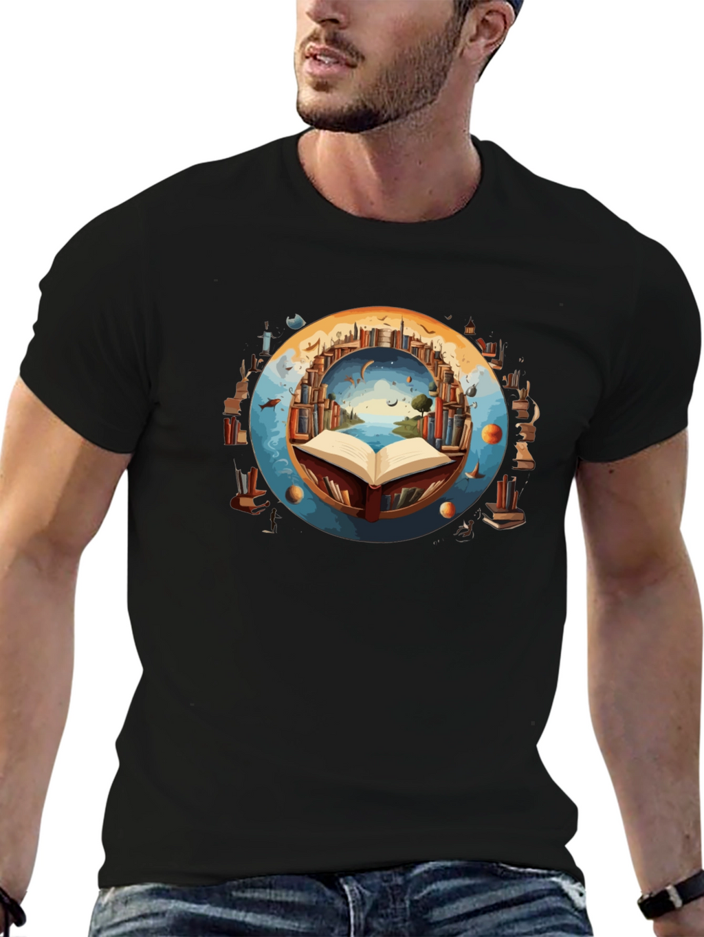 Book Lover T-Shirt - Literary Worlds