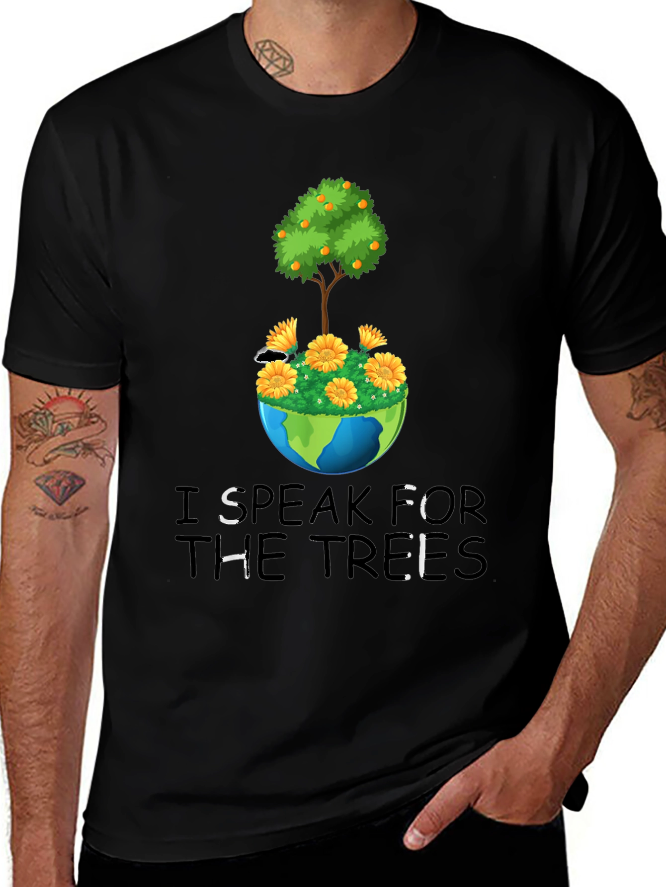Eco-Friendly Speak For The Trees Graphic Tee