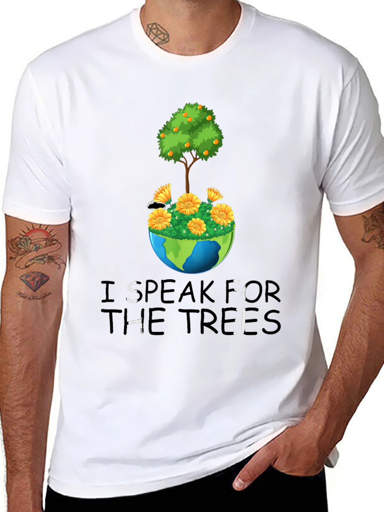 Eco-Friendly Speak For The Trees Graphic Tee