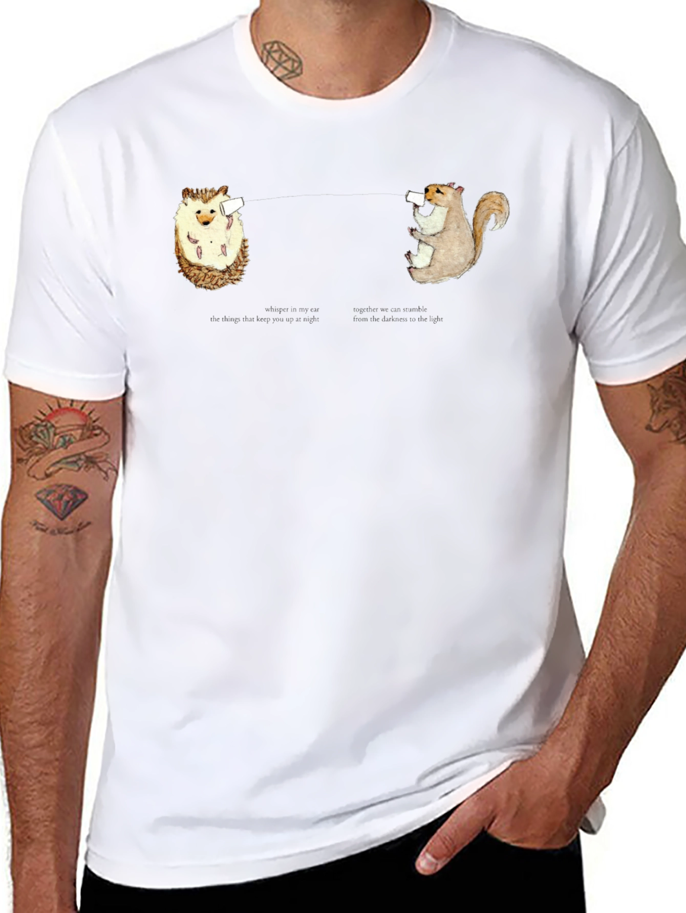 Drinking Animals Graphic T-Shirt