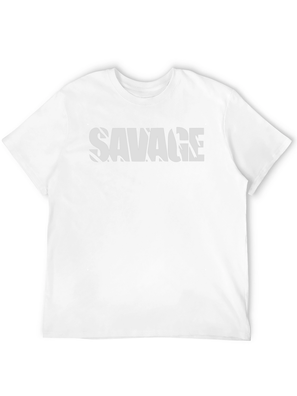 Savage Graphic Print Mens T-Shirt - Black