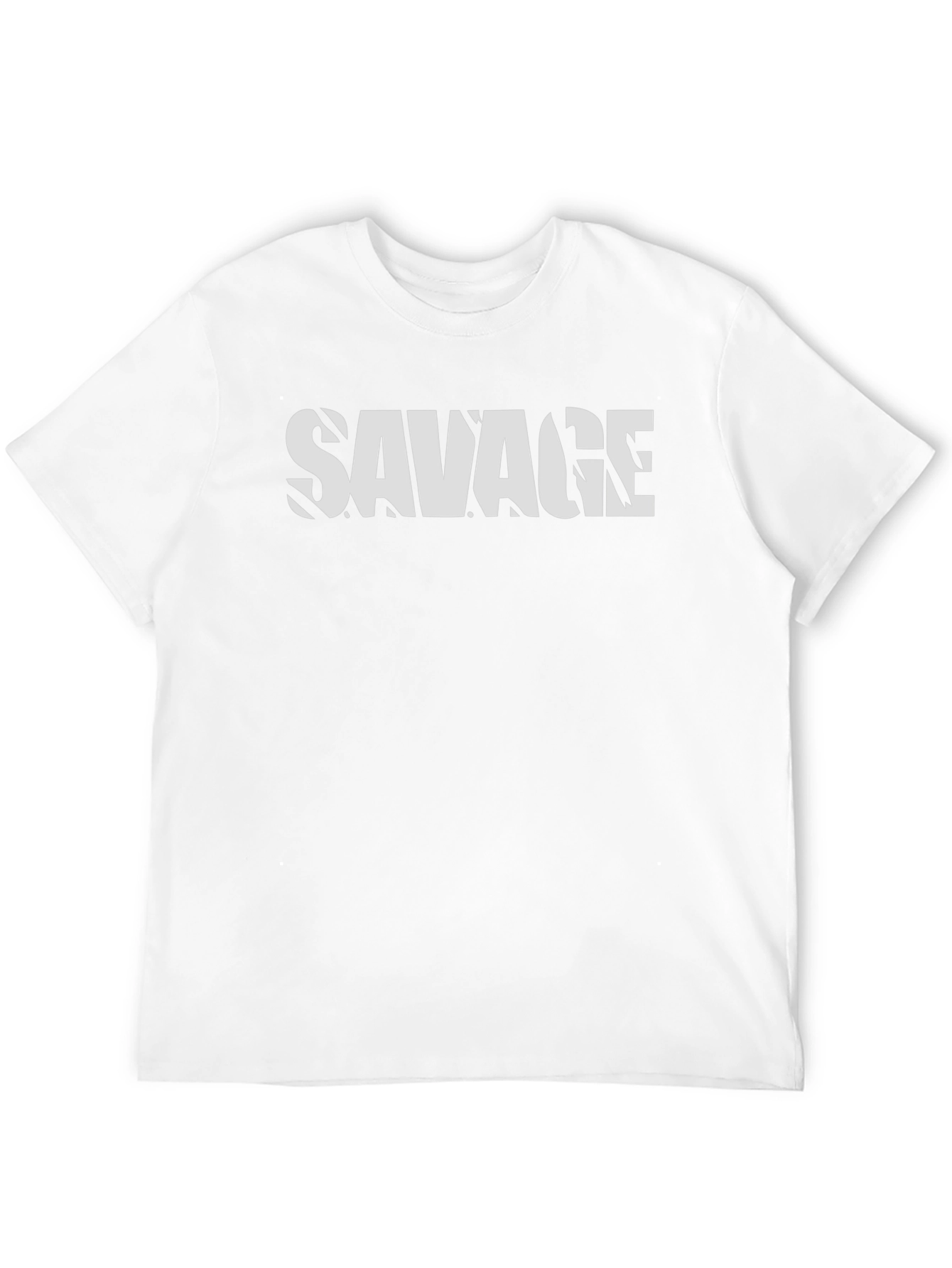 Savage Graphic Print Mens T-Shirt - Black