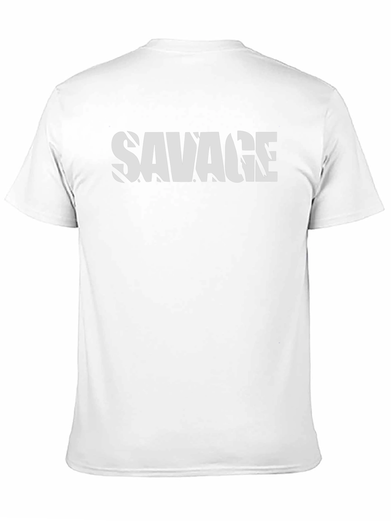 Savage Graphic Print Mens T-Shirt - Black