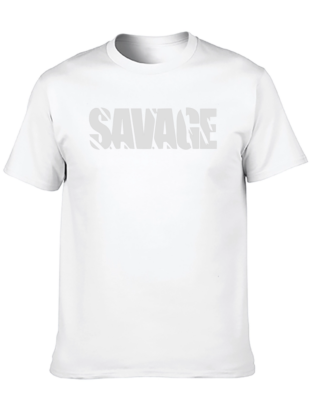 Savage Graphic Print Mens T-Shirt - Black