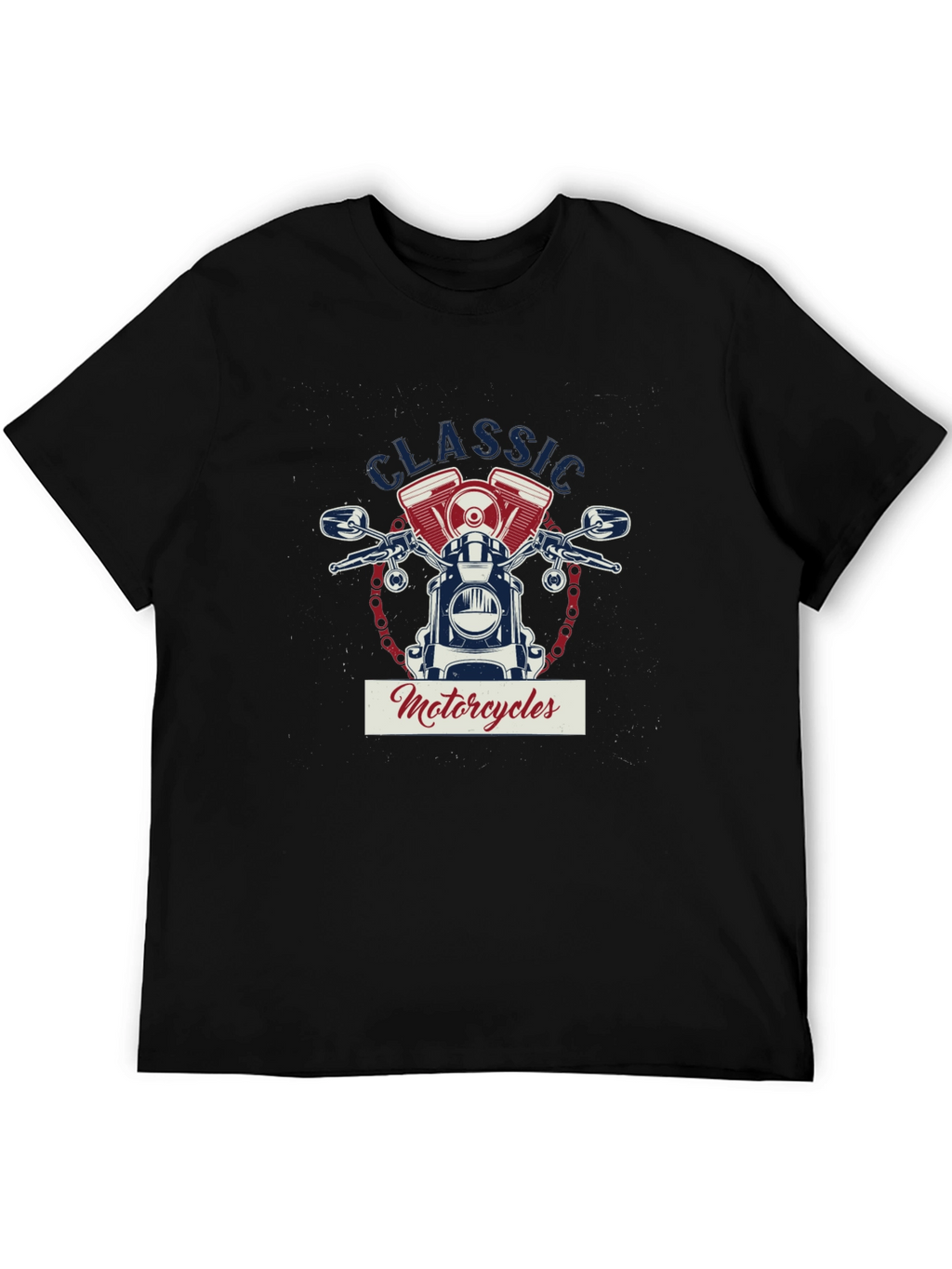 Classic Motorcycles Graphic T-Shirt - Black Cotton Tee