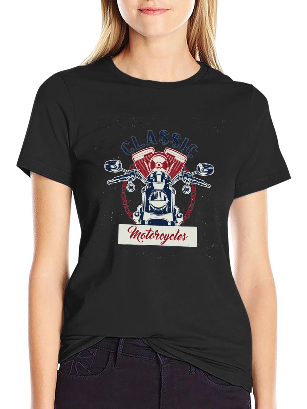 Classic Motorcycles Graphic T-Shirt - Black Cotton Tee
