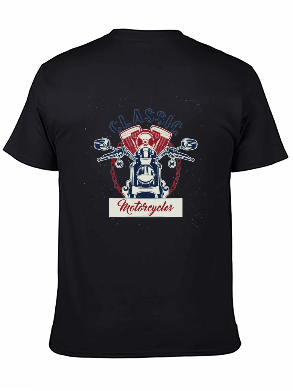 Classic Motorcycles Graphic T-Shirt - Black Cotton Tee