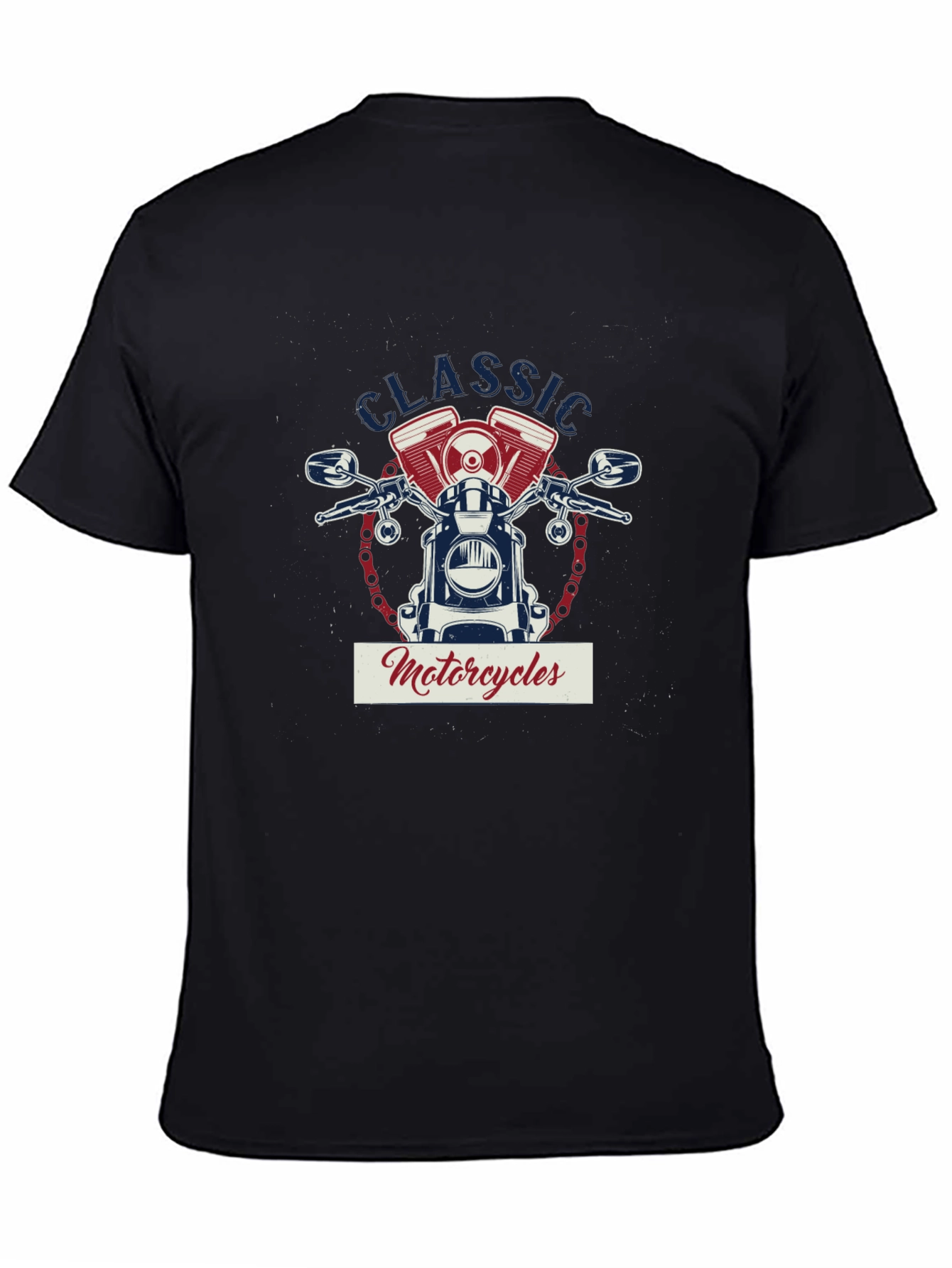 Classic Motorcycles Graphic T-Shirt - Black Cotton Tee