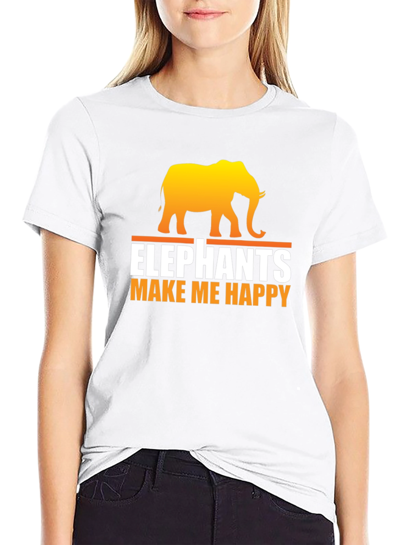 Elephant Make Me Happy T-Shirt