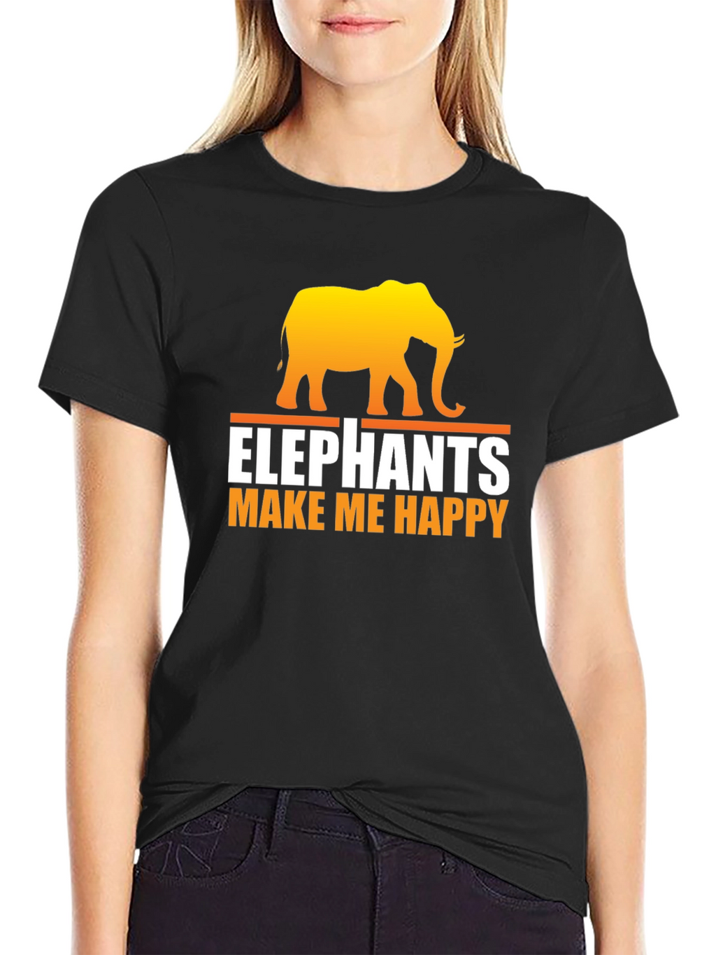 Elephant Make Me Happy T-Shirt