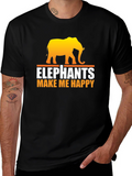 Elephant Make Me Happy T-Shirt