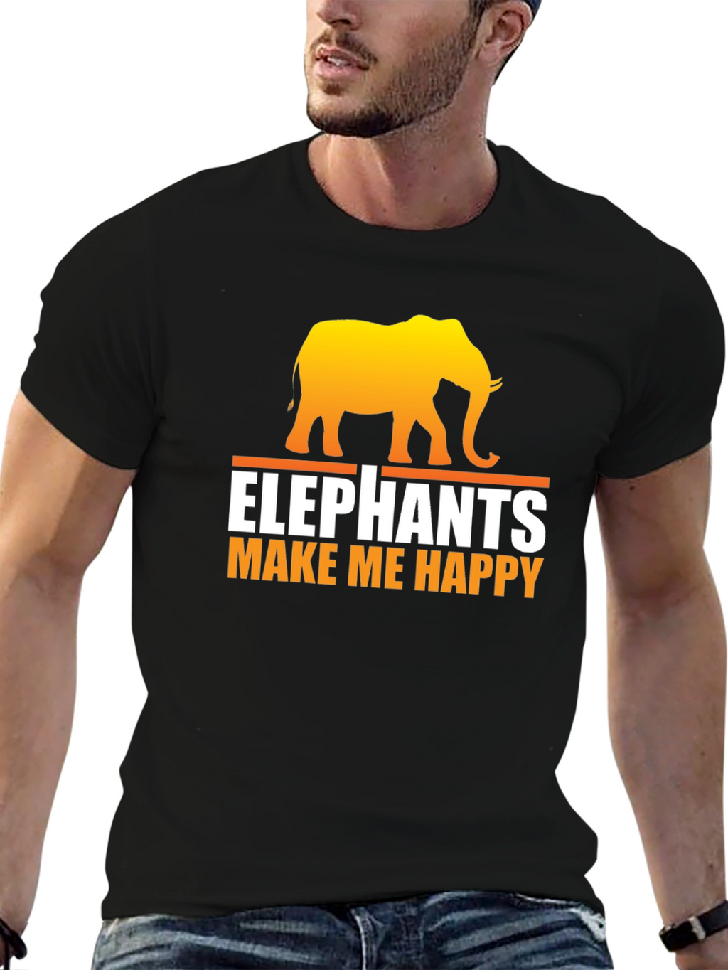 Elephant Make Me Happy T-Shirt