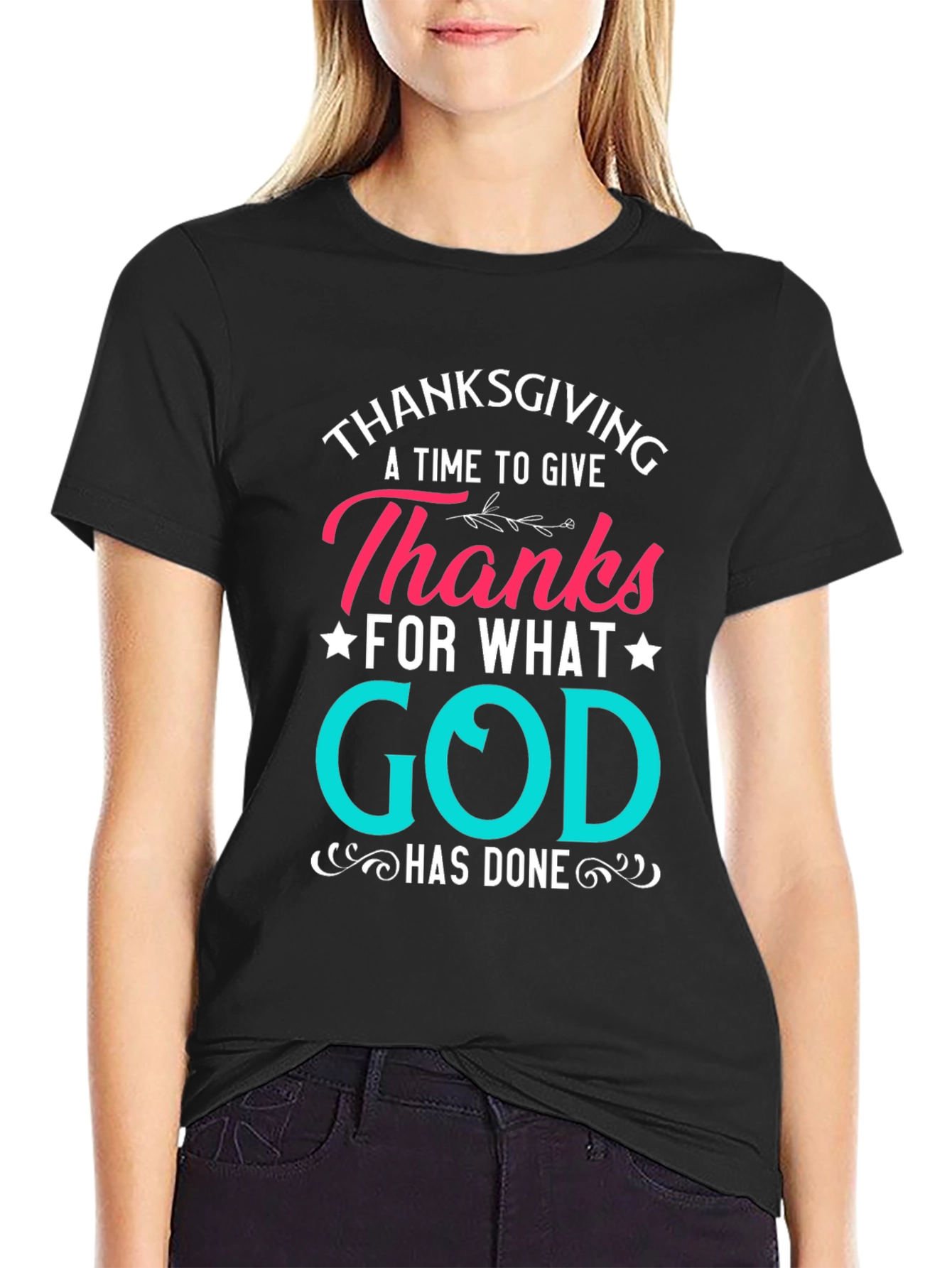Thanksgiving God Has Done Tee - Black