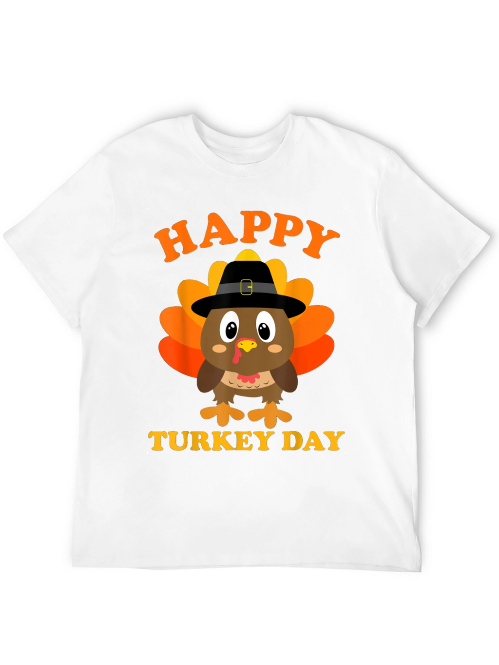Happy Turkey Day T-Shirt Black Holiday