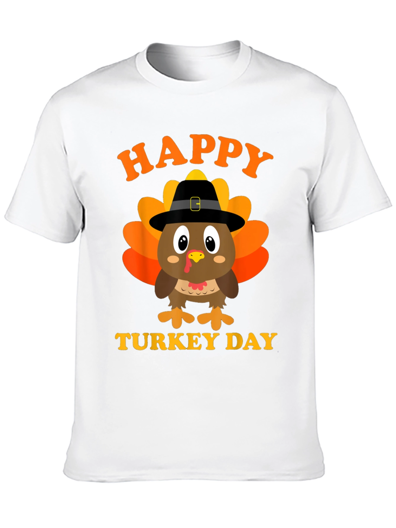 Happy Turkey Day T-Shirt Black Holiday