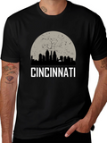 Cincinnati Skyline Graphic T-Shirt - Modern Cityscape Tee