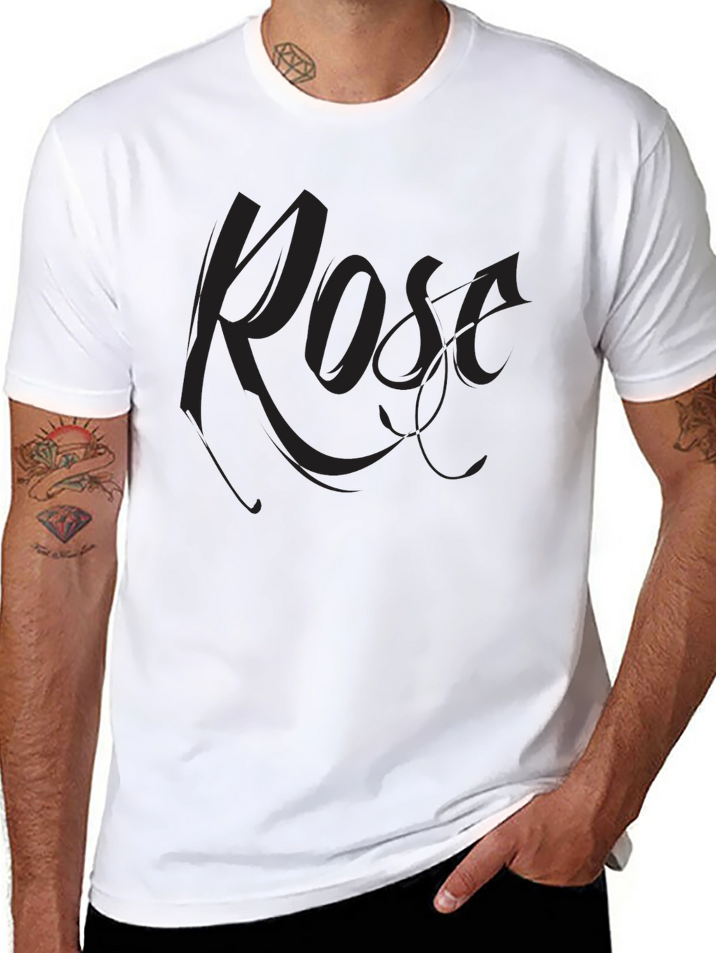 Rose Graphic Print T-Shirt