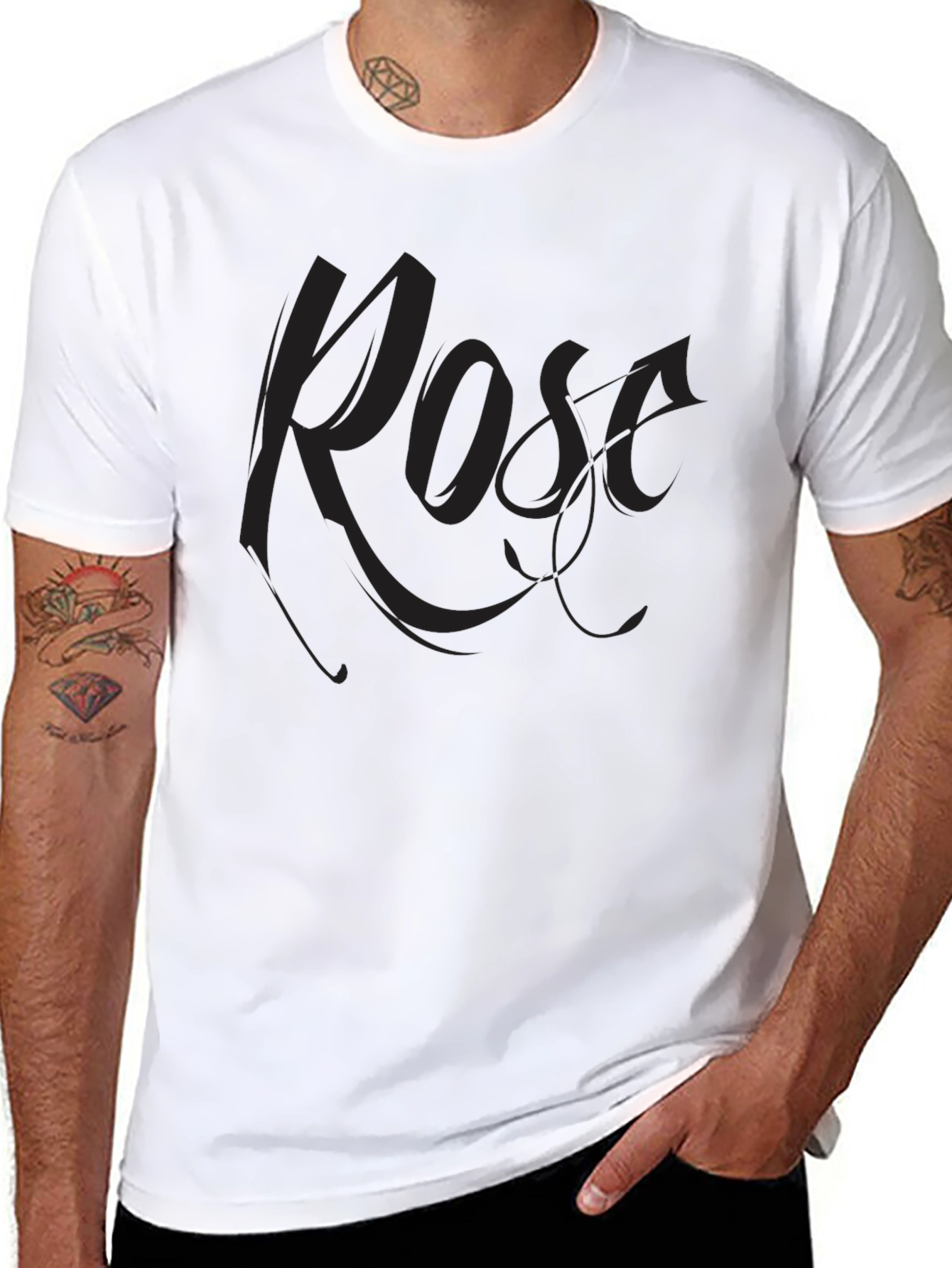Rose Graphic Print T-Shirt