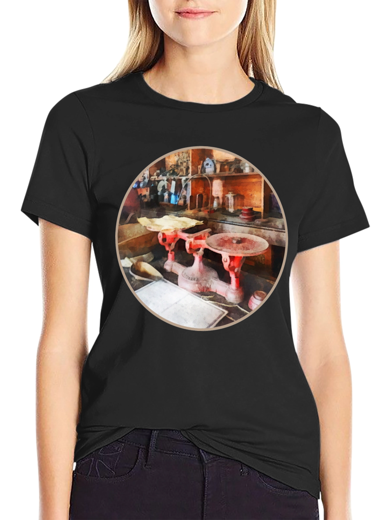 Vintage Scale Graphic Tee - Unique Style