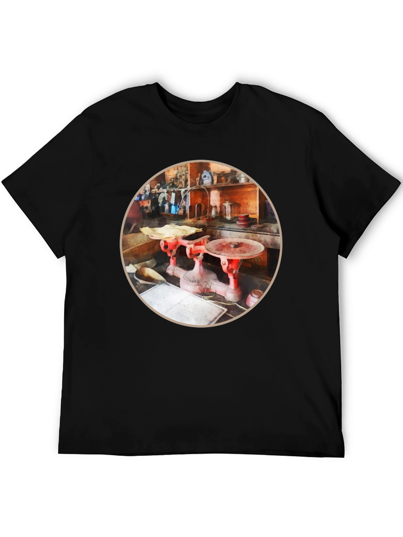Vintage Scale Graphic Tee - Unique Style