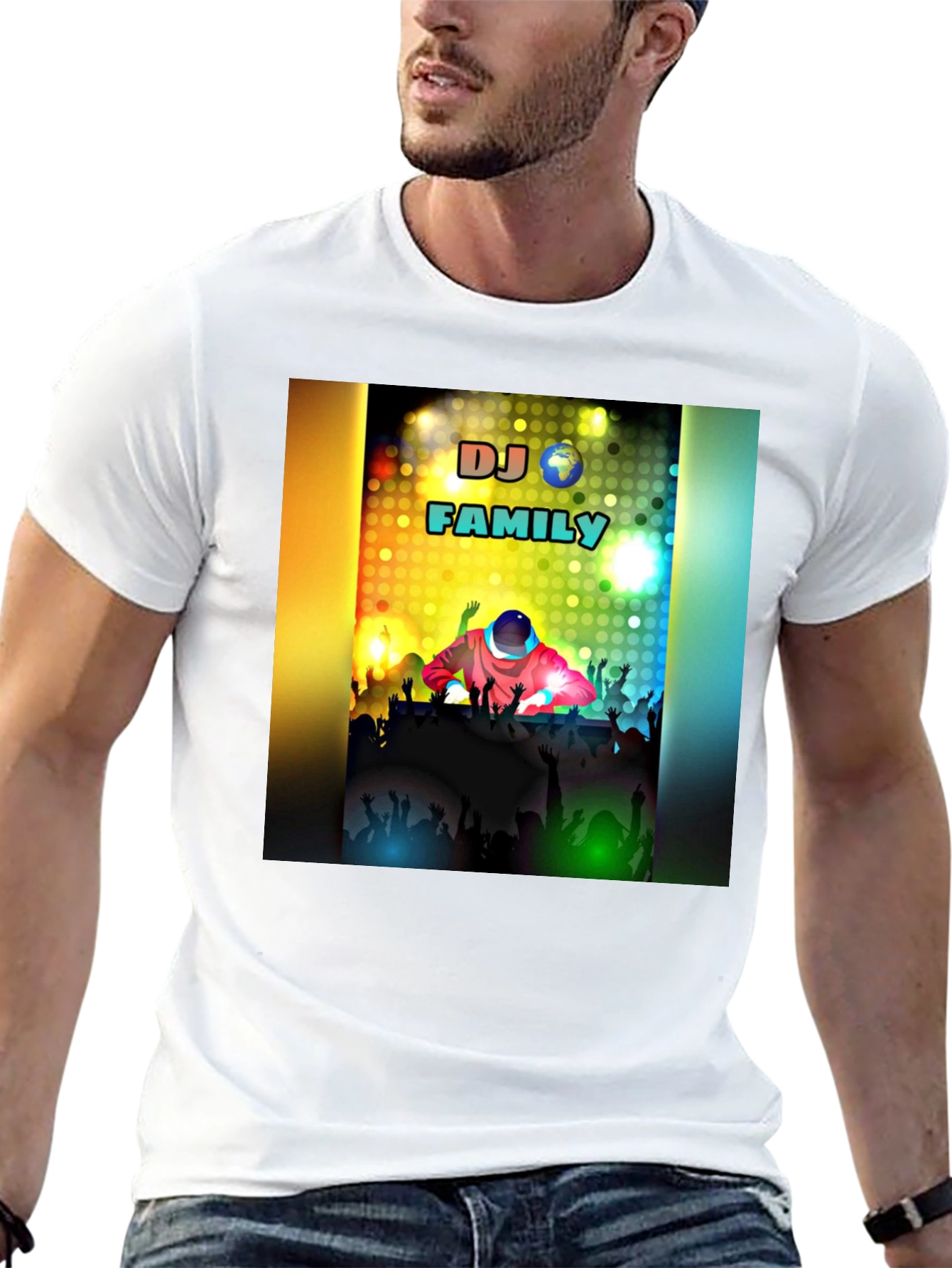 DJ Family Black T-Shirt - Music Lover Apparel